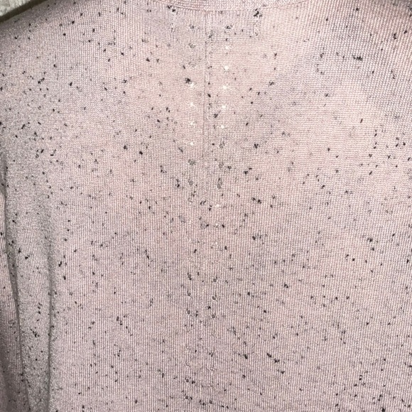 Pink Open Front Cardigan with Black Flecks by Verve Ami - Size Medium - Picture 7 of 10